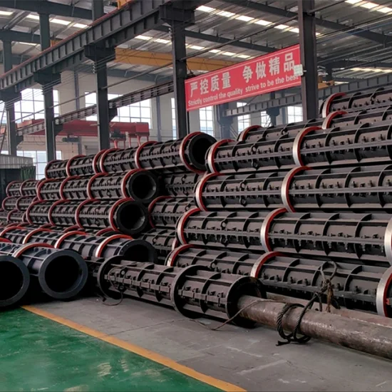 Haiyu Overseas Project Máquina Elétrica para Fabricação de Postes de Concreto Planta de Fabricação de Moldes